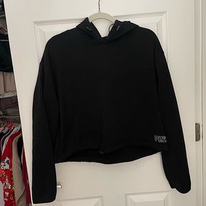 Pink over size crop sweater